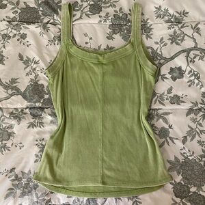 Wild Fable Light Green Ribbed Tank Top
